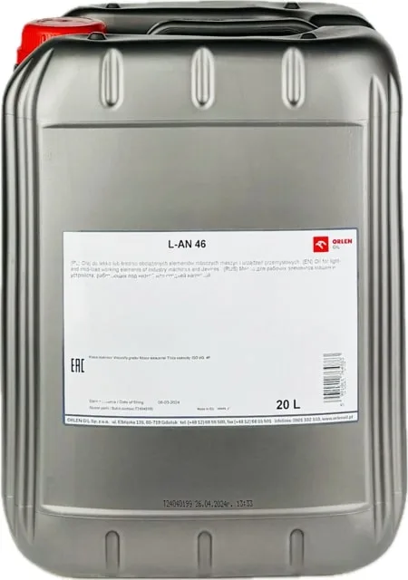 Olej maszynowy orlen oil L-AN 46