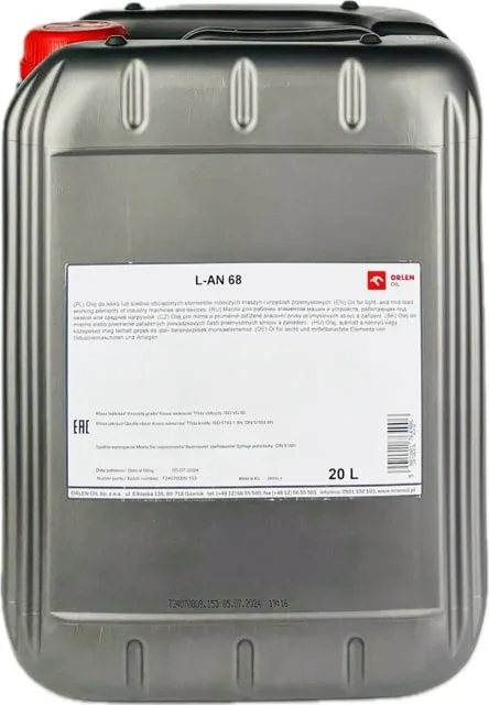 Olej maszynowy orlen oil L-AN 68